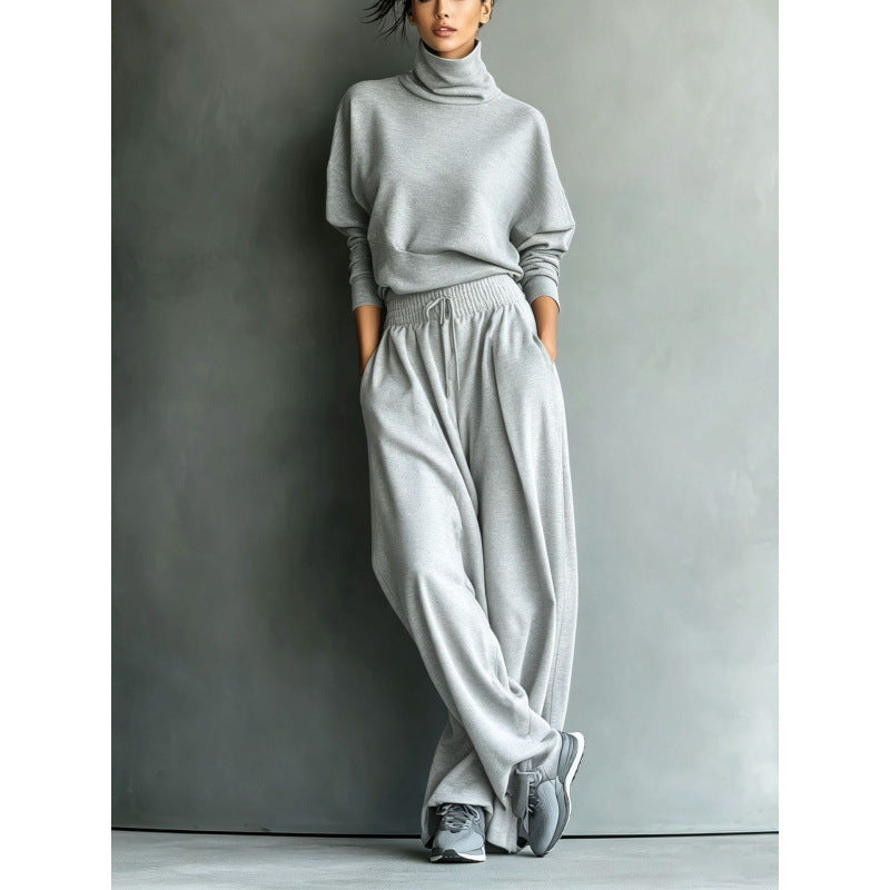 Miranda roll neck sweater and wide leg pants set