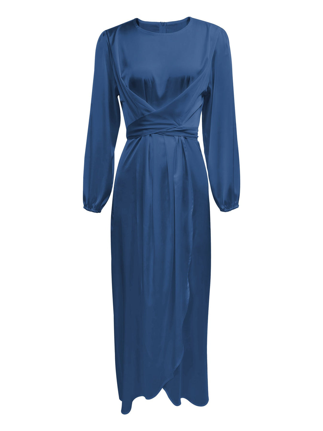Palmer long sleeve satin wrap maxi dress – image 8