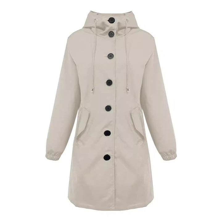 Sydney hooded button front rain parka – image 4