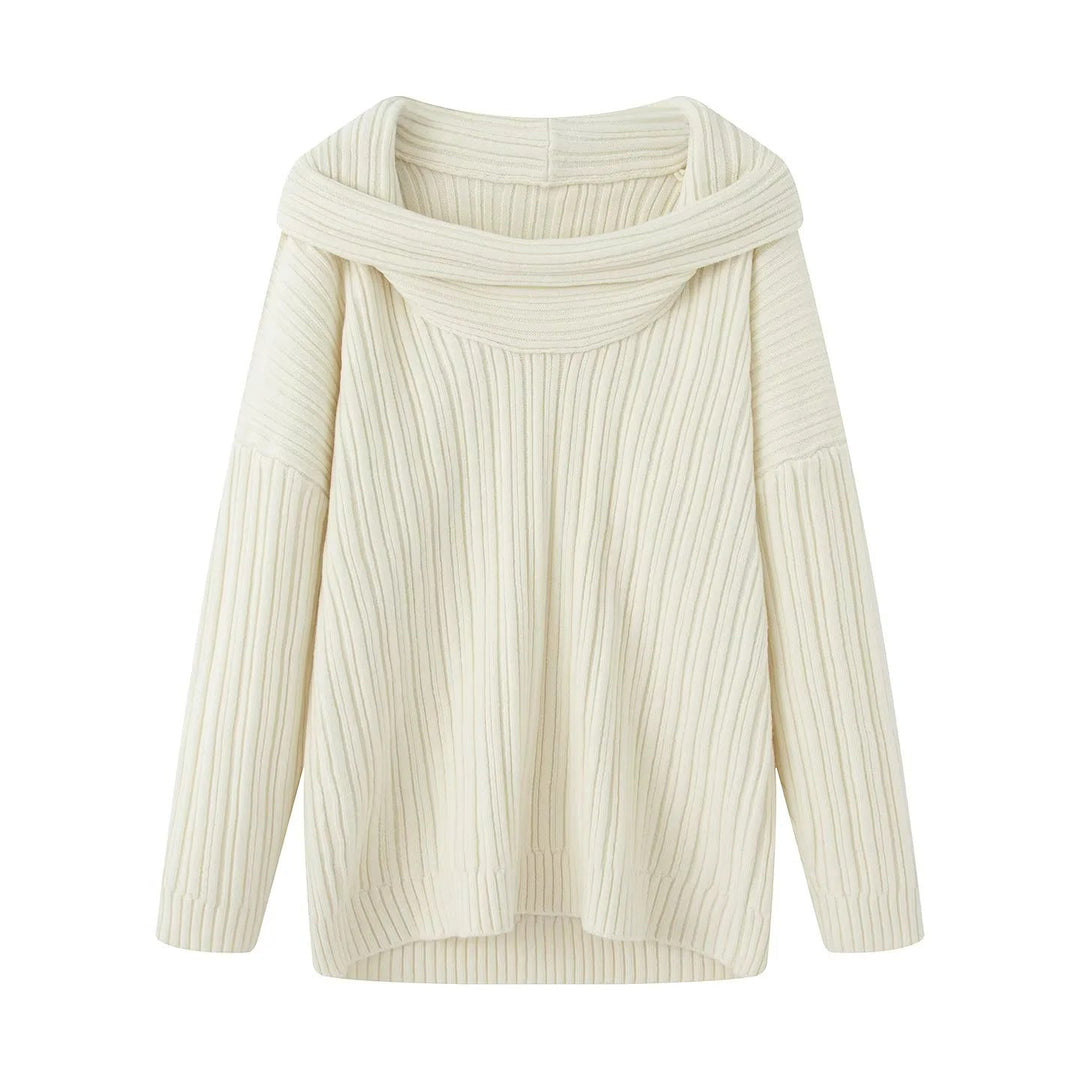 Kaylee wide roll neck ribbed sweater – image 3