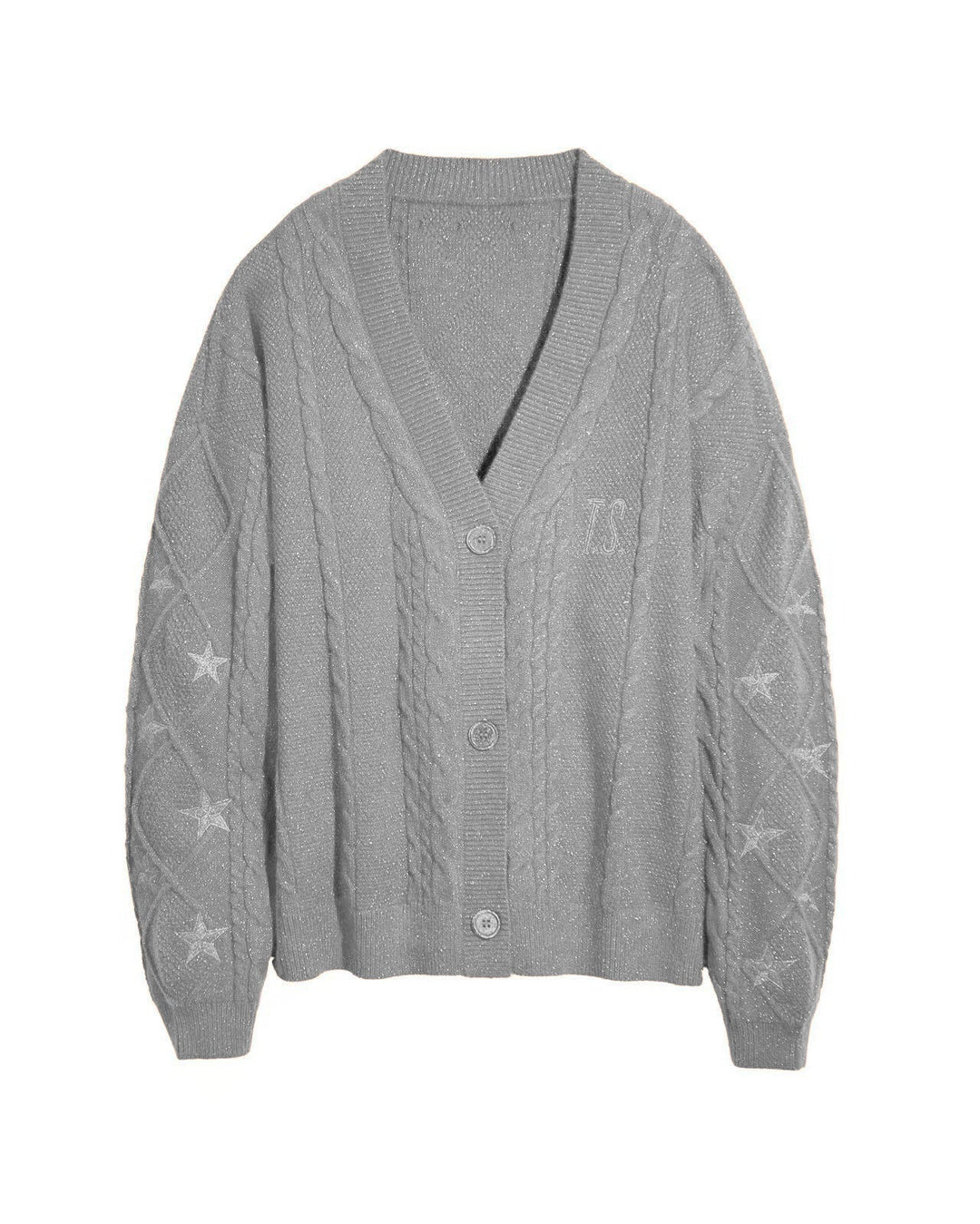 Esme star embroidered cable knit cardigan – image 8