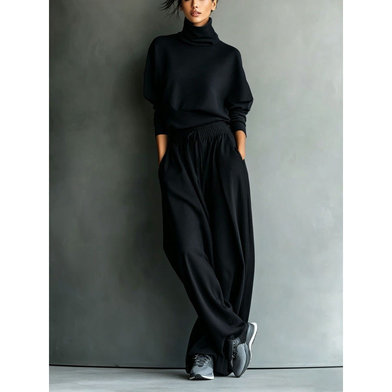 Miranda roll neck sweater and wide leg pants set – image 4