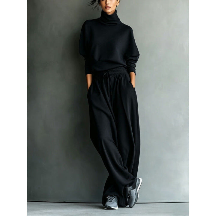 Miranda roll neck sweater and wide leg pants set – image 4