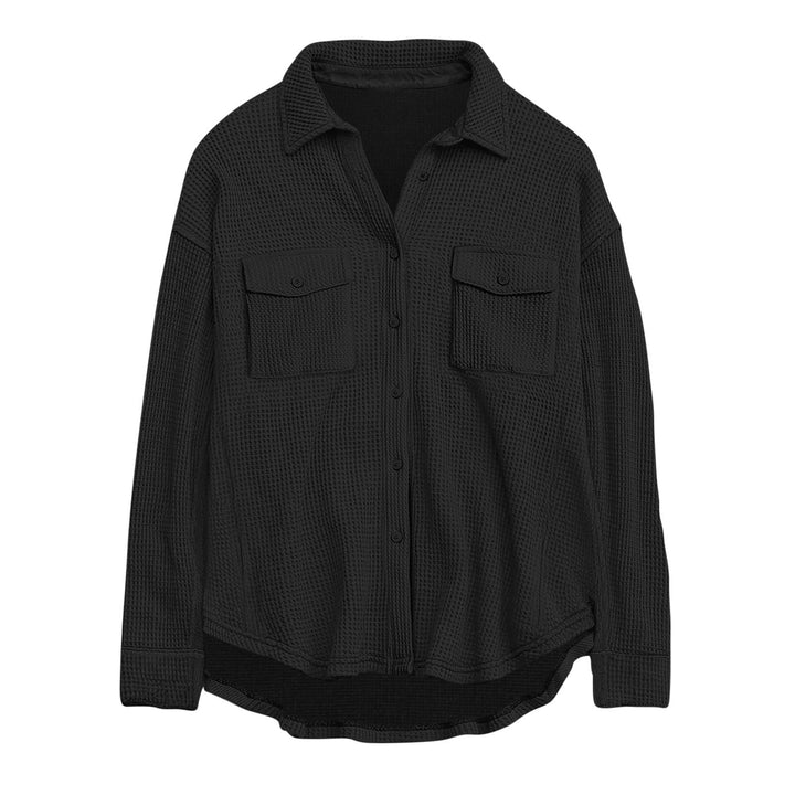Parker oversized waffle knit shacket