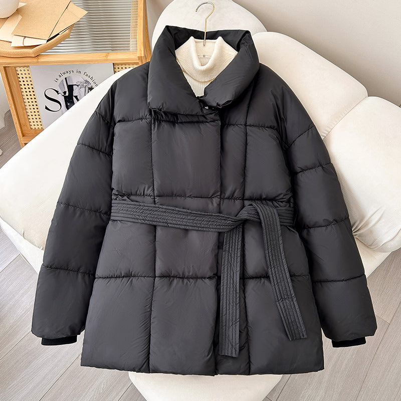 Charlie belted short puffer jacket – image 4