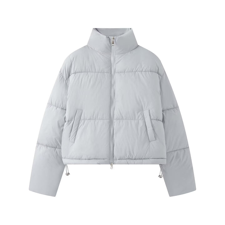 Larissa high collar cropped puffer jacket – image 4