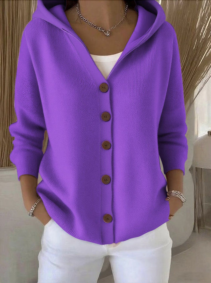 Maggie hooded open front sweater cardigan – image 7
