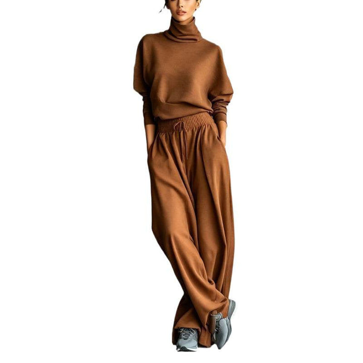 Miranda roll neck sweater and wide leg pants set – image 5