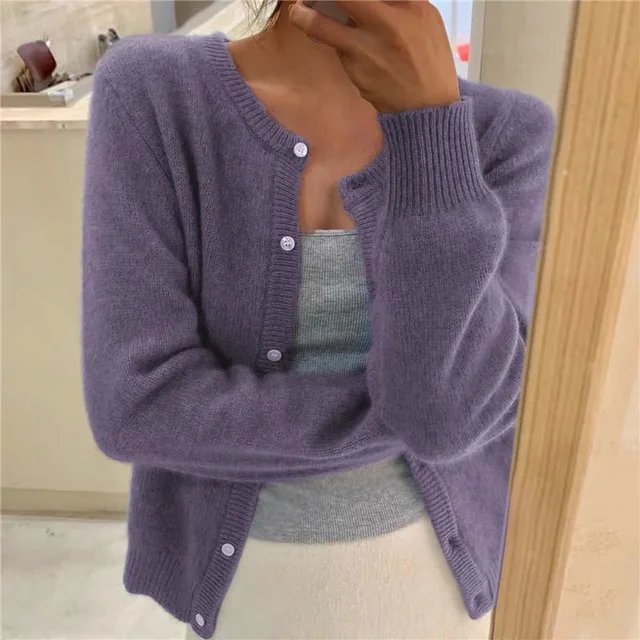 Yasmine soft knit button front cardigan – image 4