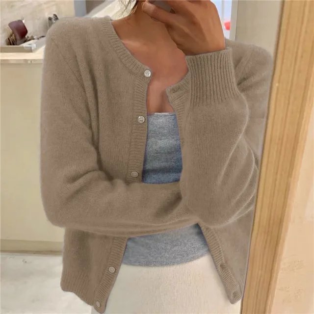Yasmine soft knit button front cardigan – image 5