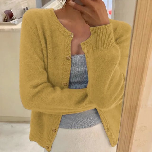 Yasmine soft knit button front cardigan – image 6