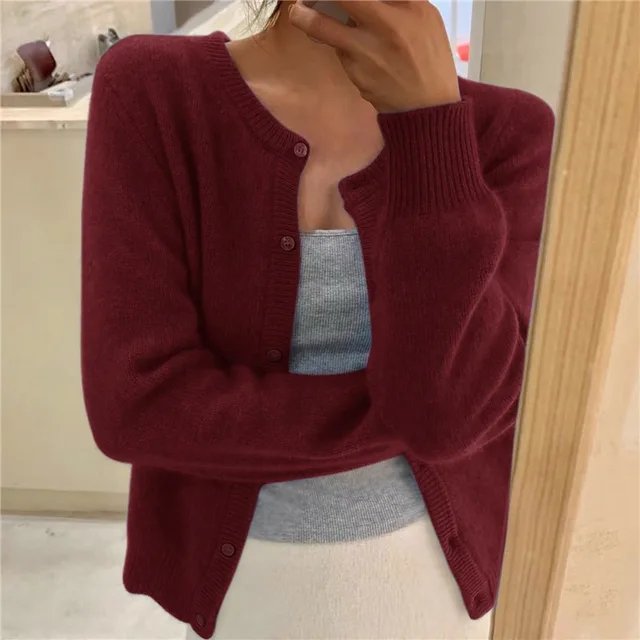 Yasmine soft knit button front cardigan – image 7