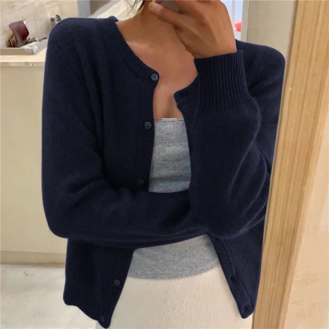 Yasmine soft knit button front cardigan – image 9