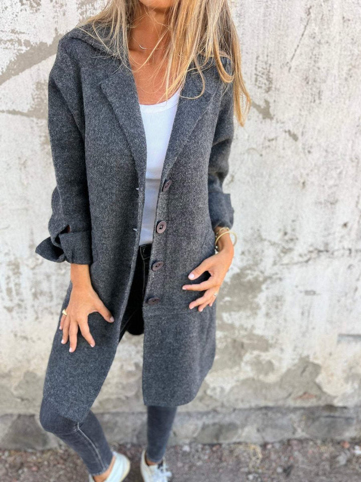 Emerson oversized wide collar wool coat – image 4