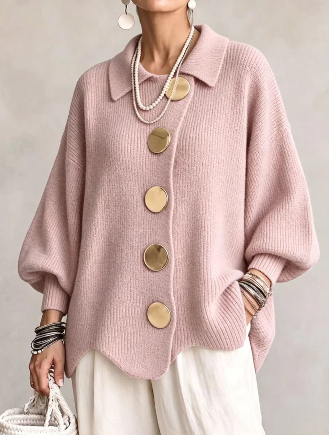 Genevieve oversized button front cardigan – image 11