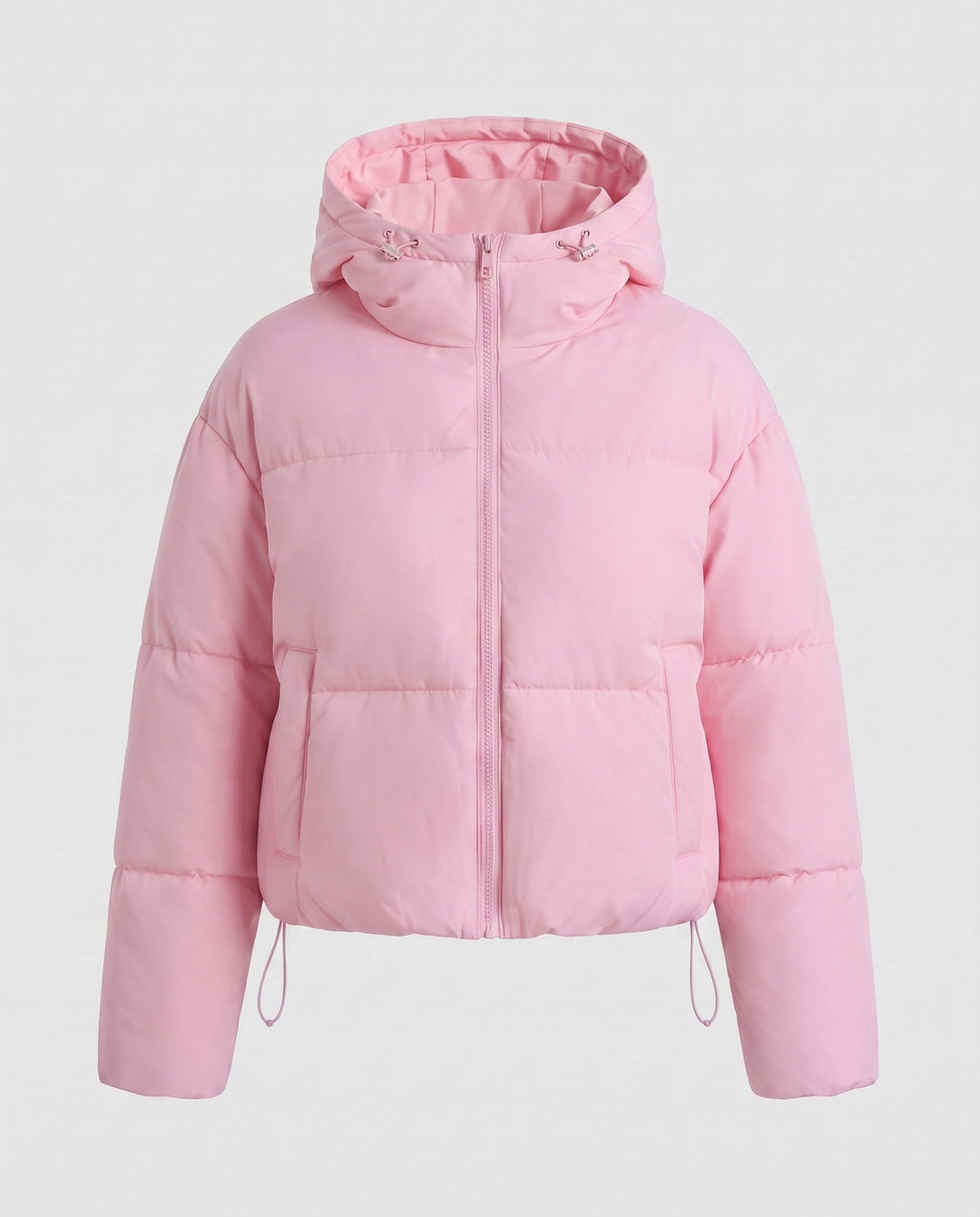 Mariana cropped hooded puffer jacket with metal zipper – image 8