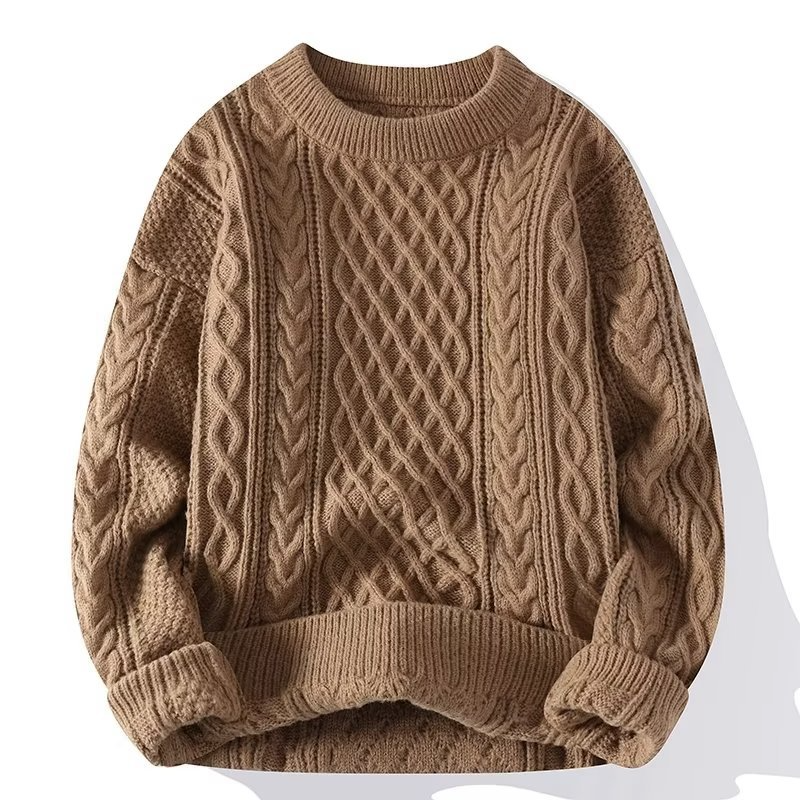 Mirabel cable knit crew neck sweater – image 3