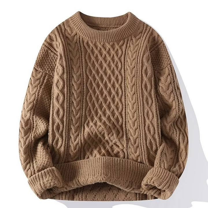 Mirabel cable knit crew neck sweater – image 3