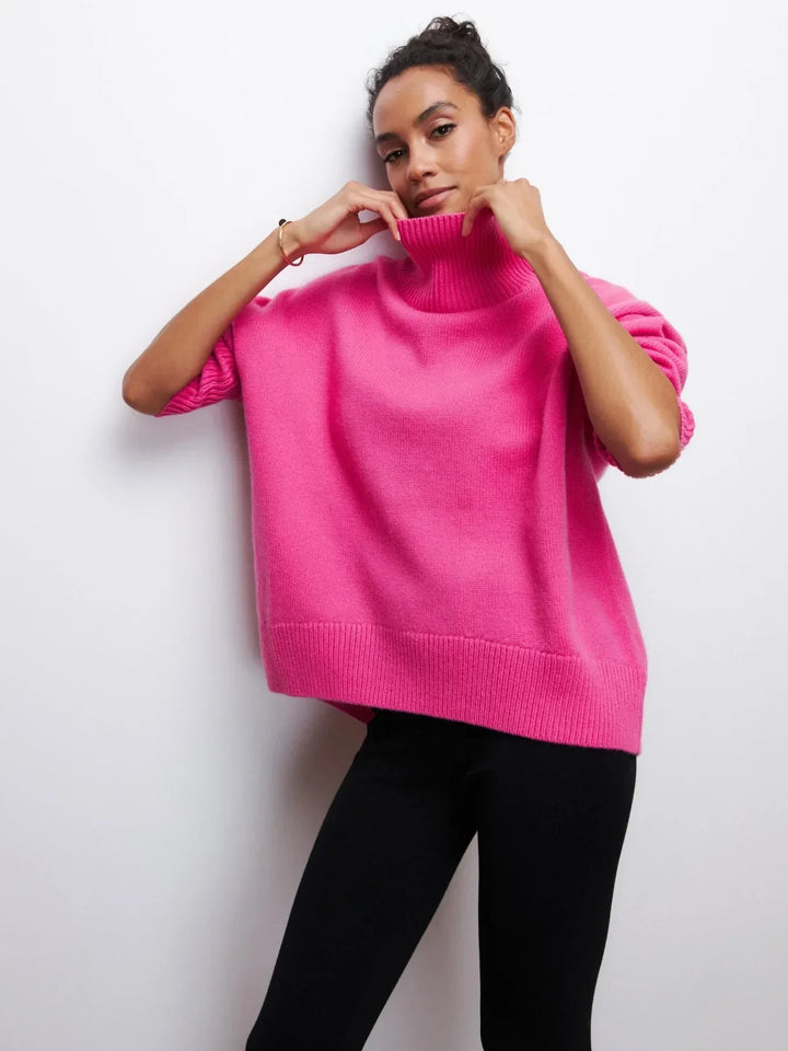Isadora chunky knit turtleneck sweater – image 11