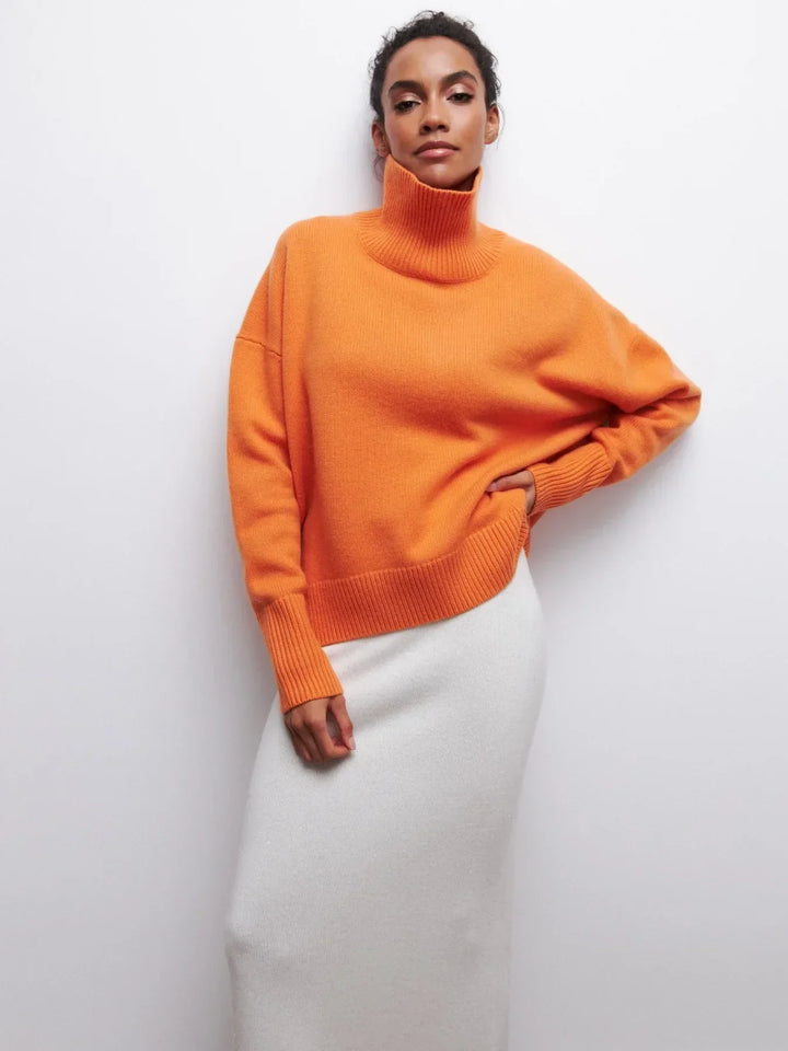 Isadora chunky knit turtleneck sweater – image 14