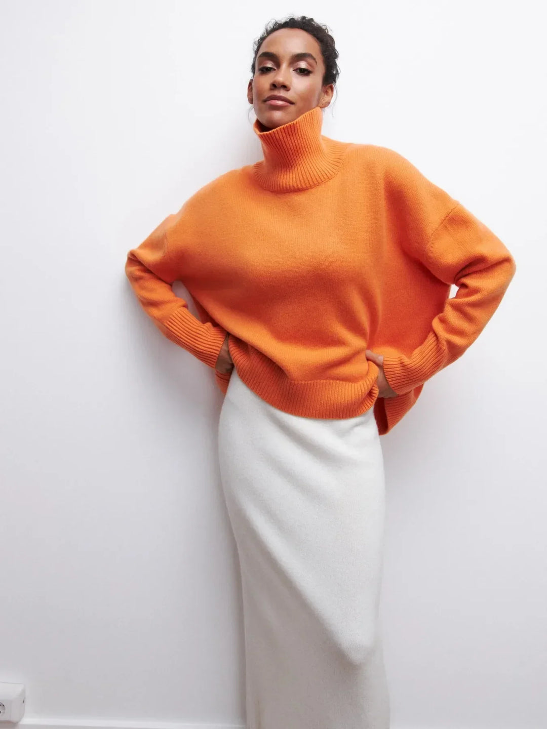 Isadora chunky knit turtleneck sweater – image 15