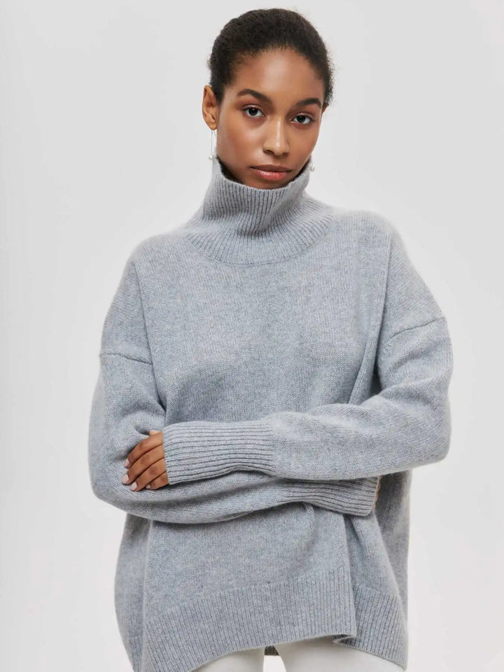 Isadora chunky knit turtleneck sweater – image 22