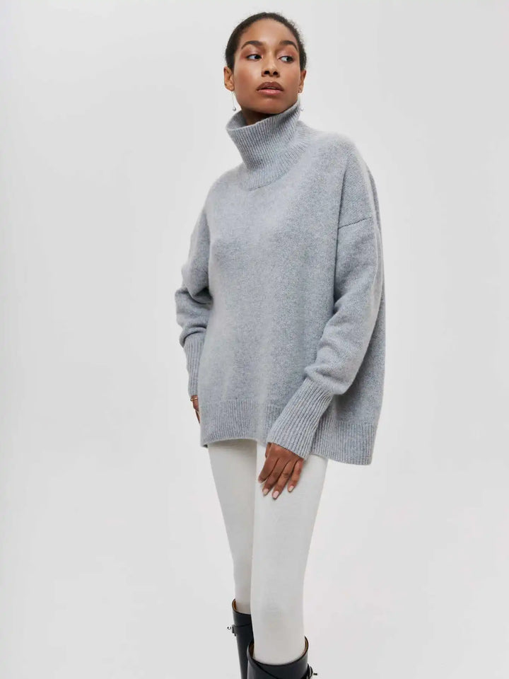 Isadora chunky knit turtleneck sweater – image 23