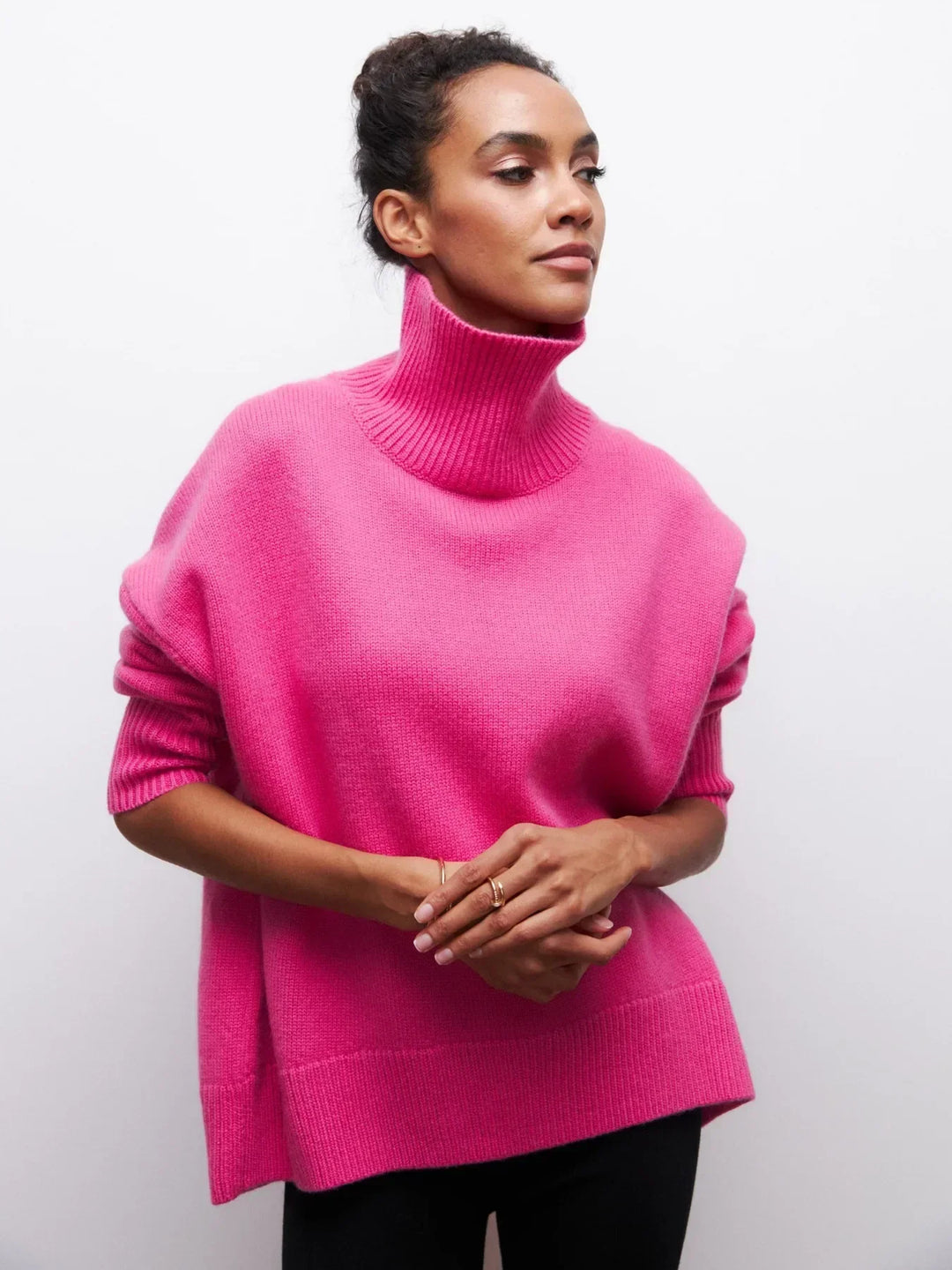 Isadora chunky knit turtleneck sweater – image 8