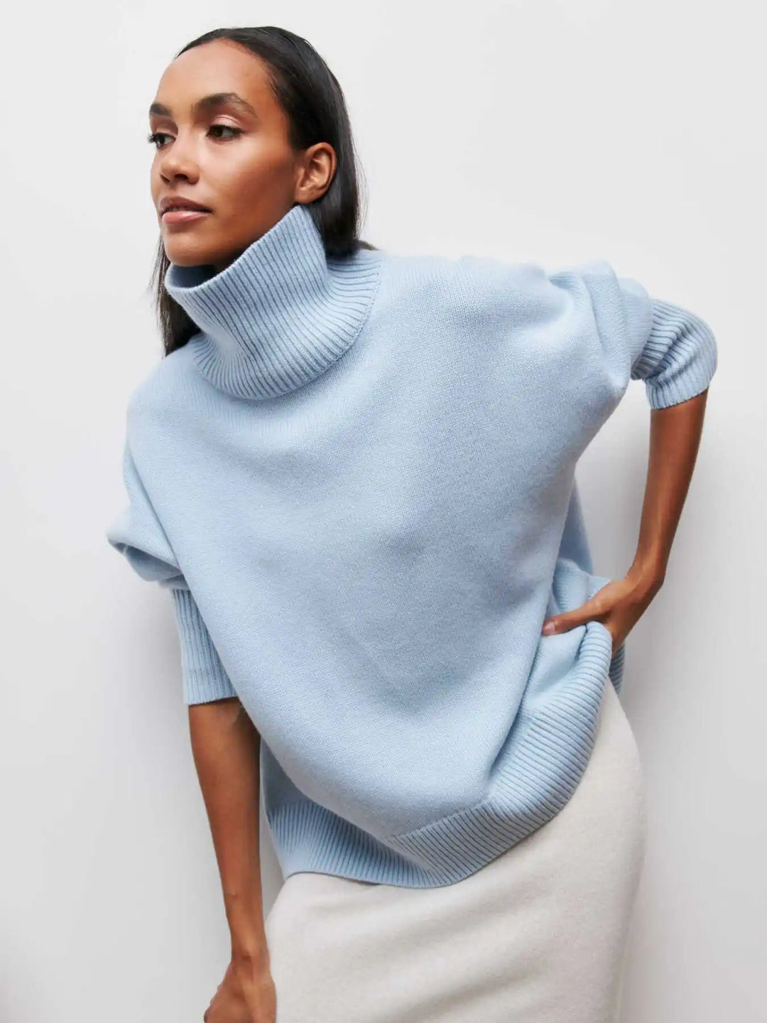 Isadora chunky knit turtleneck sweater