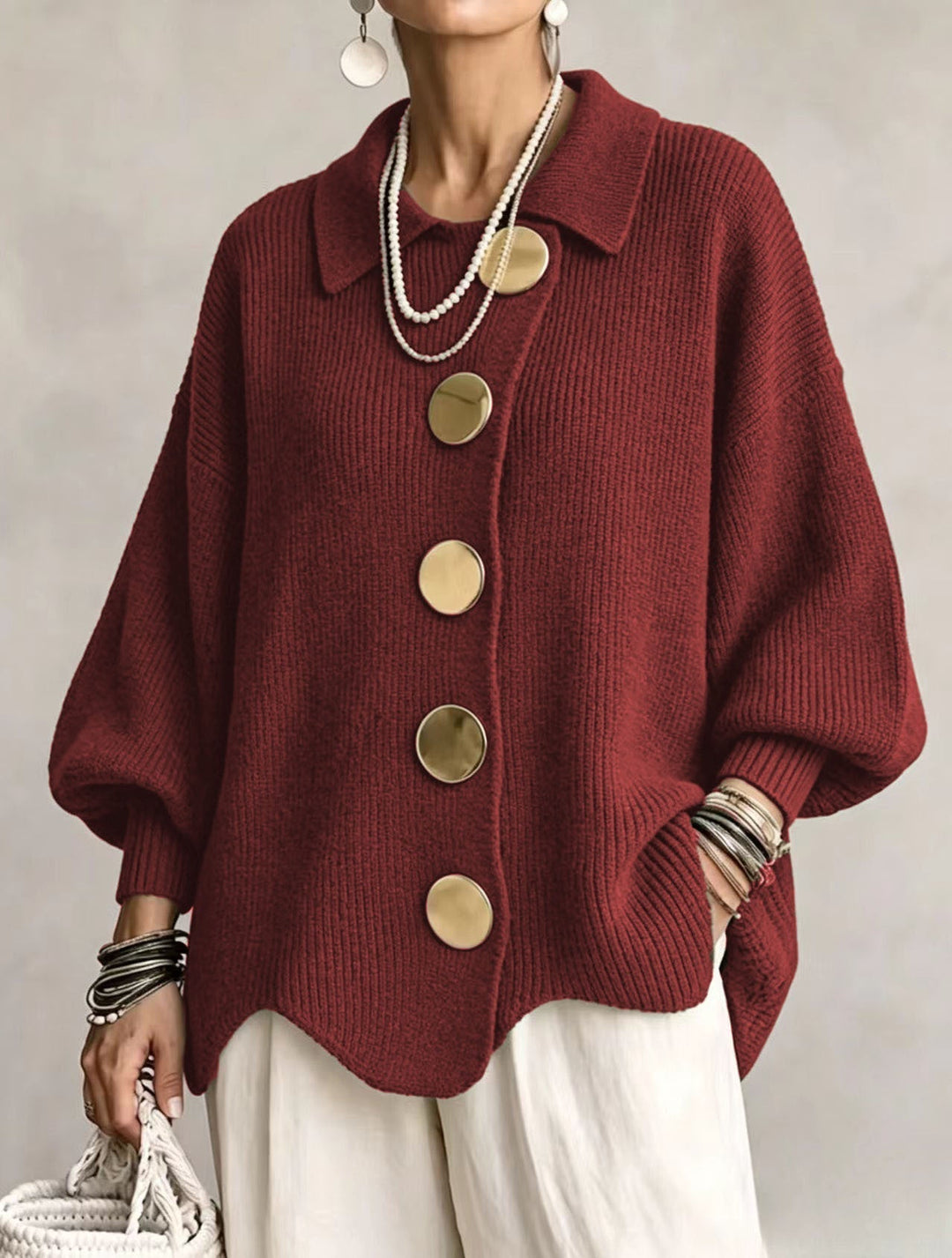 Genevieve oversized button front cardigan – image 7