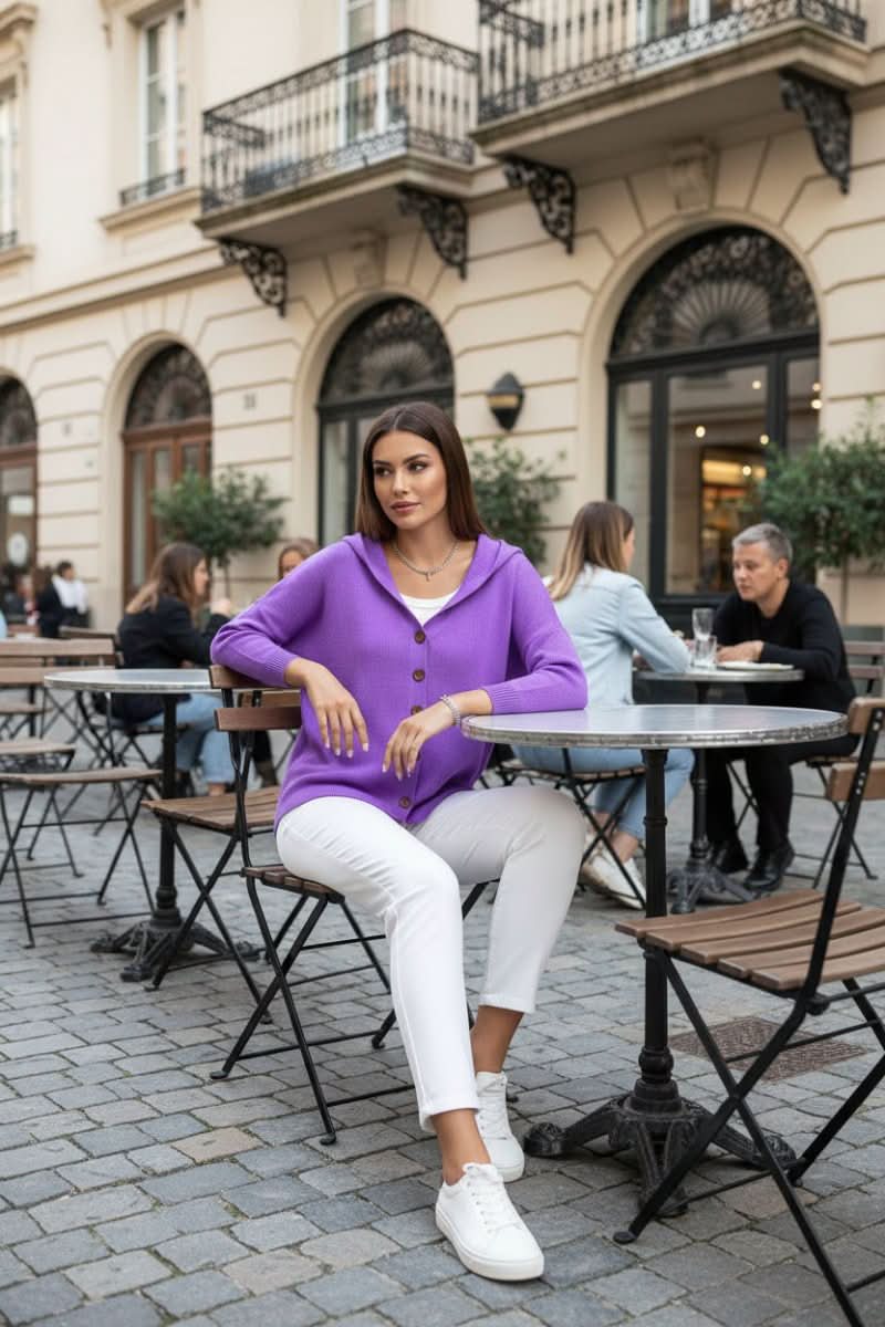 Sutton hooded button front cardigan – image 12