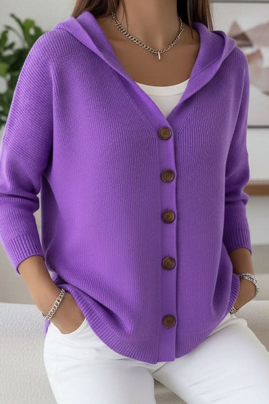 Sutton hooded button front cardigan – image 13