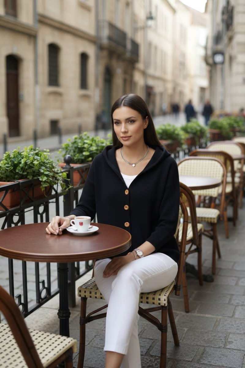 Sutton hooded button front cardigan – image 14