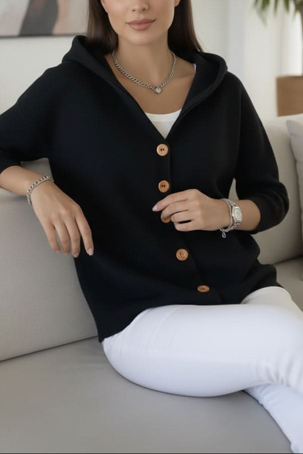 Sutton hooded button front cardigan – image 15