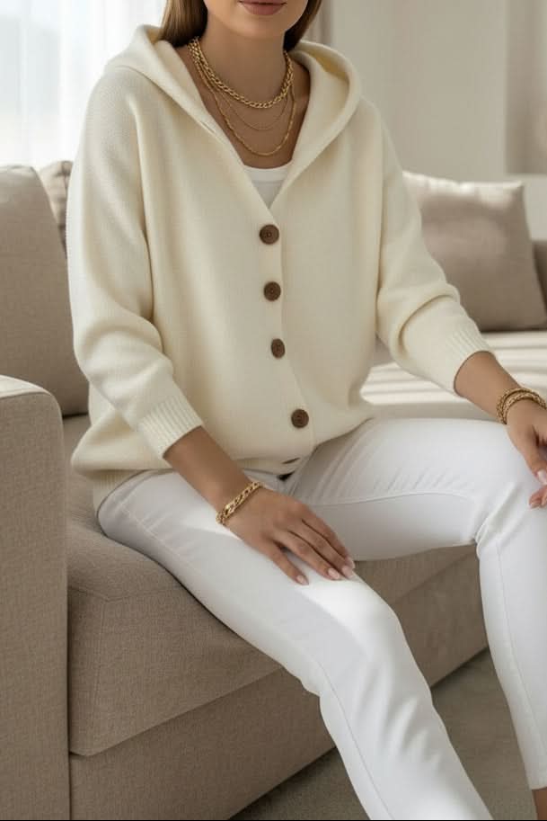 Sutton hooded button front cardigan – image 4