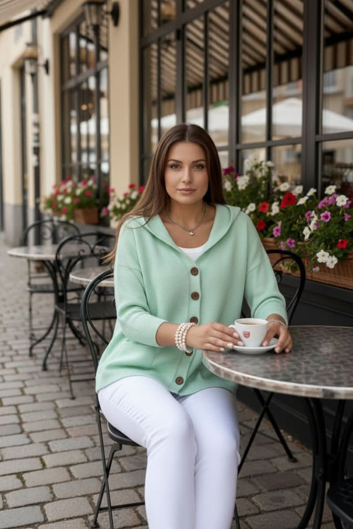 Sutton hooded button front cardigan – image 5