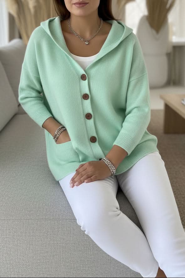 Sutton hooded button front cardigan – image 6