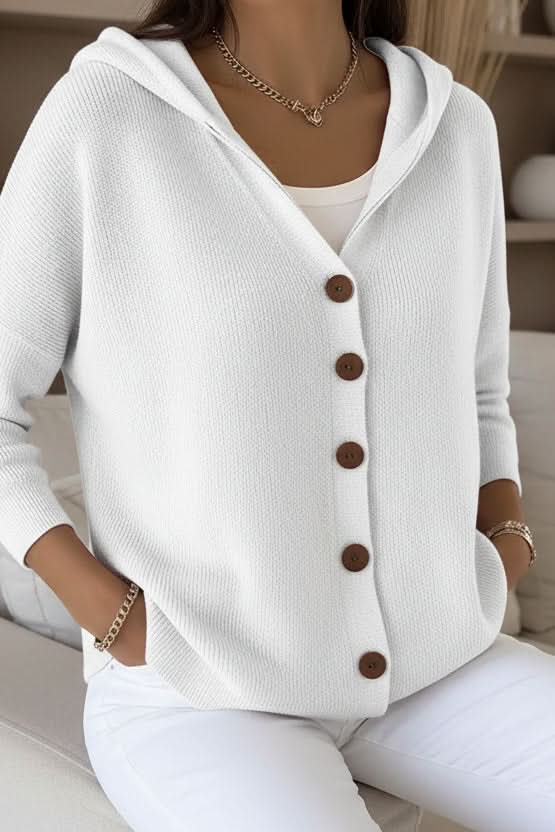 Sutton hooded button front cardigan – image 9