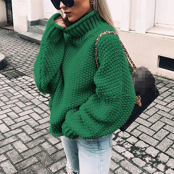 Marlee ribbed wide sleeve turtleneck sweater – image 3
