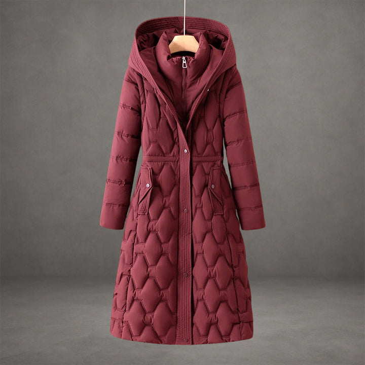 Hannah longline hooded down coat