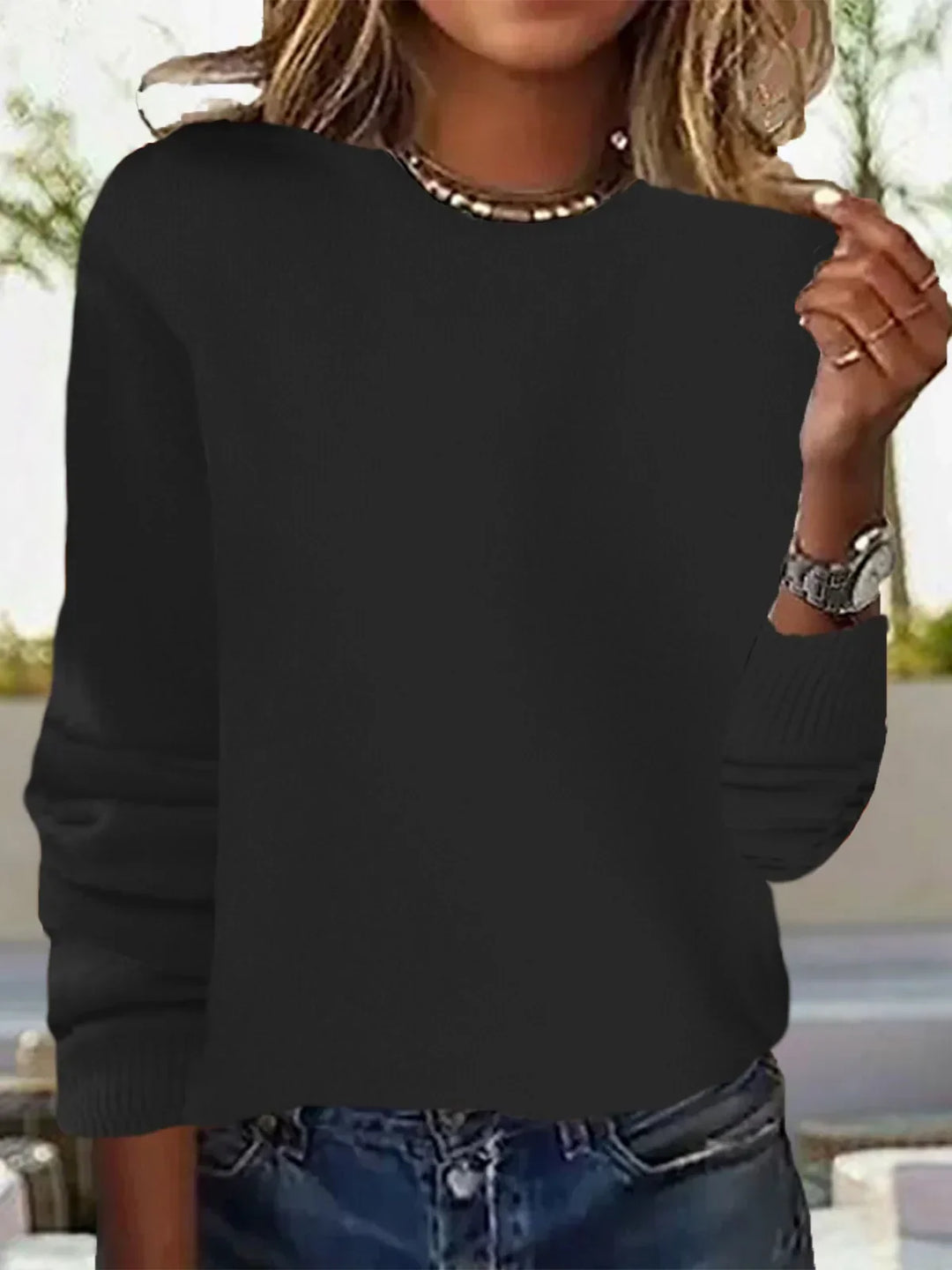 Jessica lightweight fine knit sweater – image 27