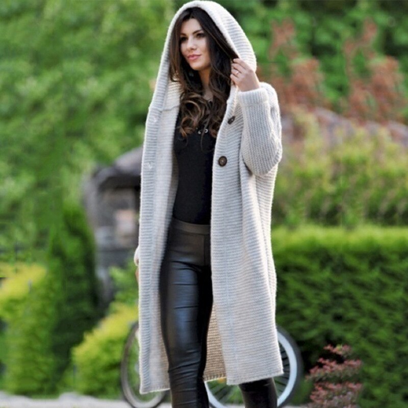 Orla hooded cardigan sweater – image 7