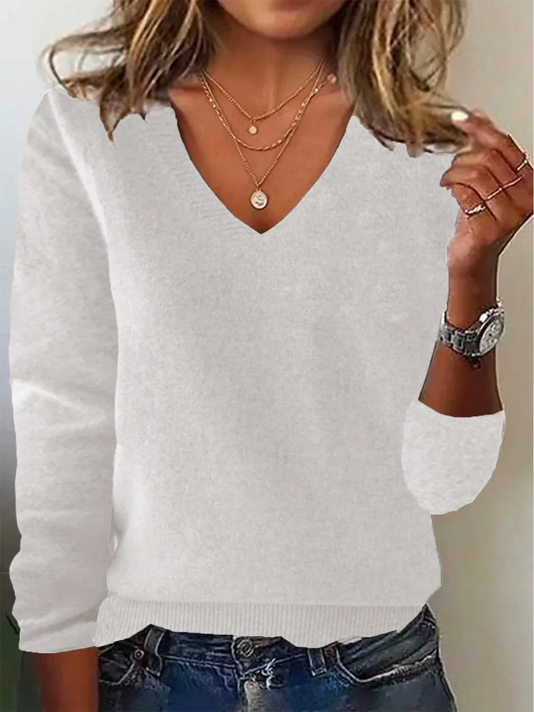 Jessica lightweight fine knit sweater – image 29