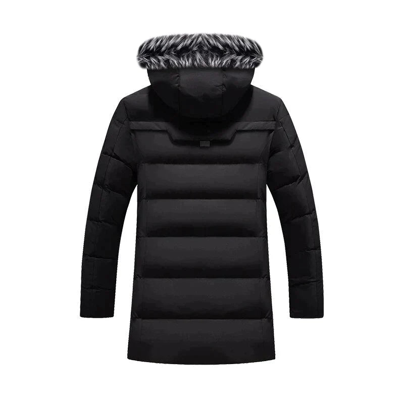 Joy fleece lined hooded parka coat