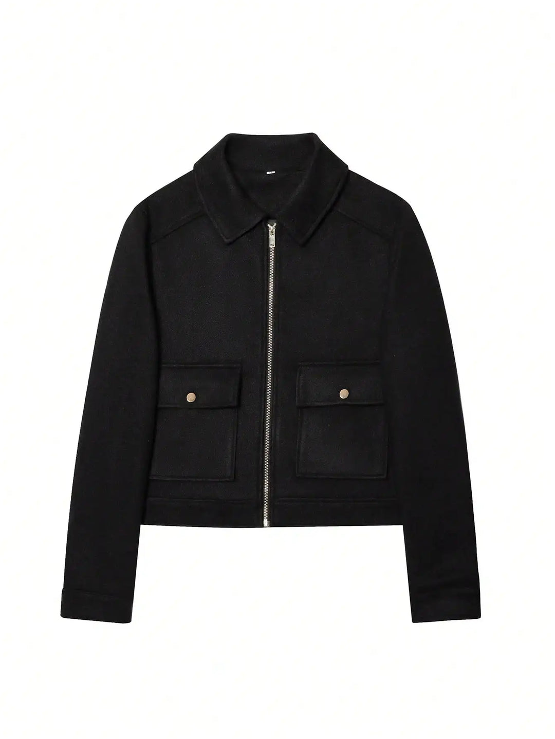 Ashley vintage stand collar wool coat with pockets – image 14