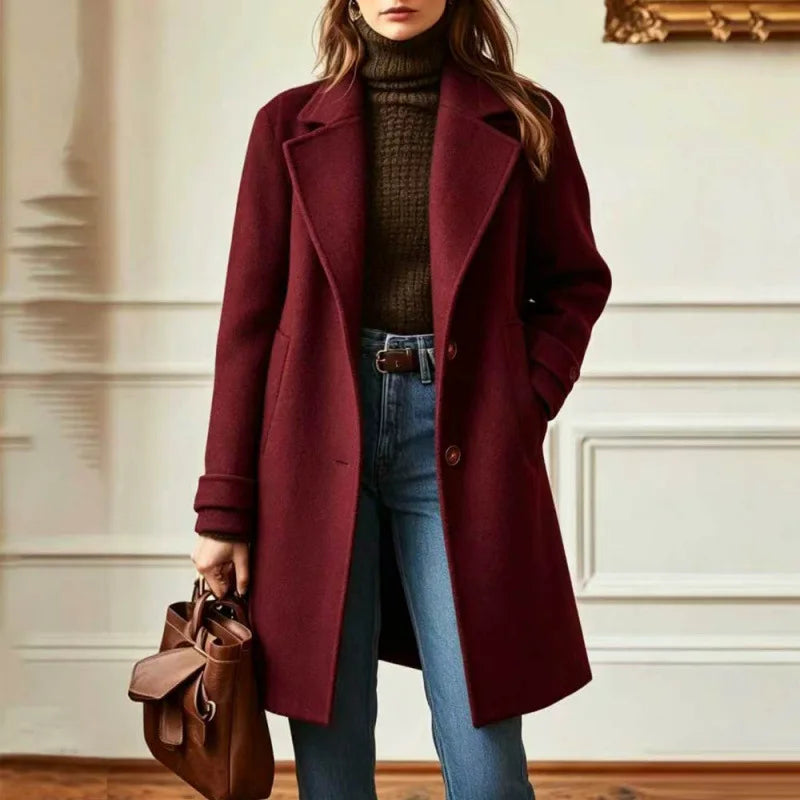 Rachel retro wool blend trench coat – image 3