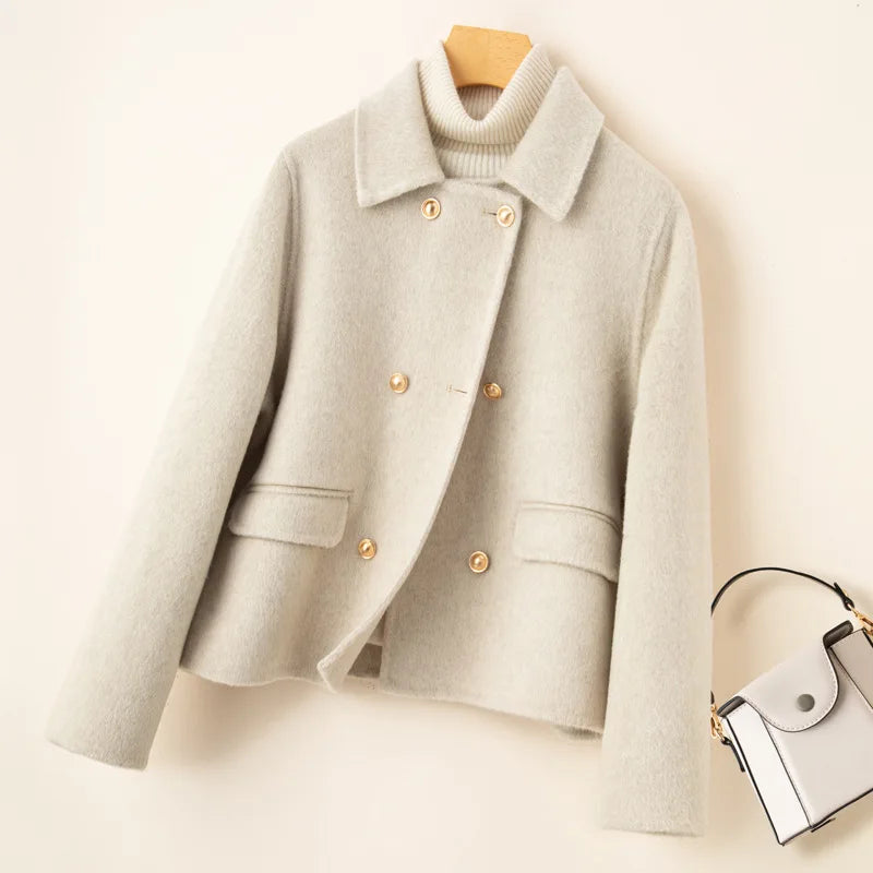 Giselle short double breasted coat – image 4