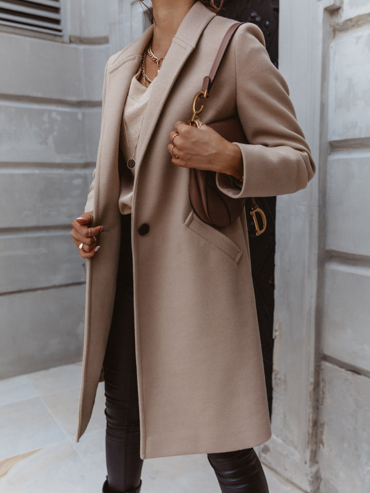 Dorothea long lapel button coat – image 8