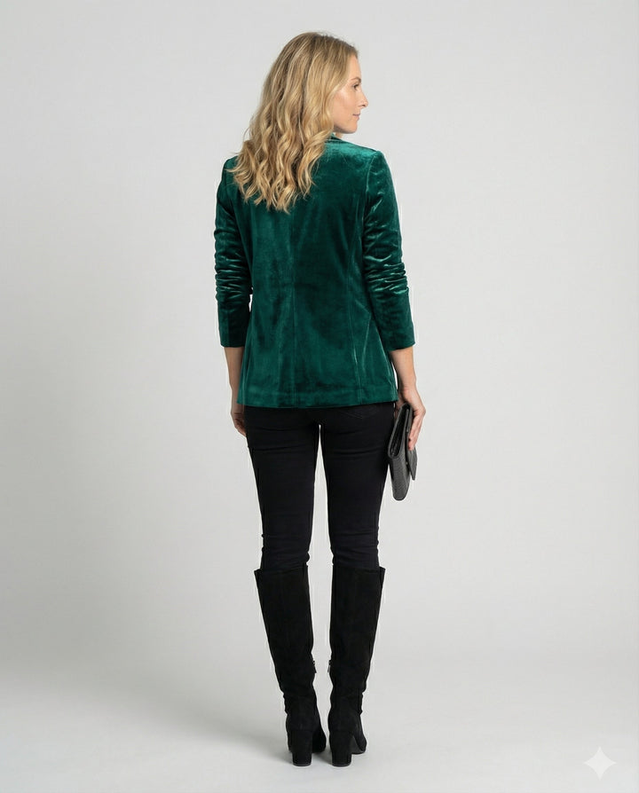 Dalia velvet blazer jacket – image 4