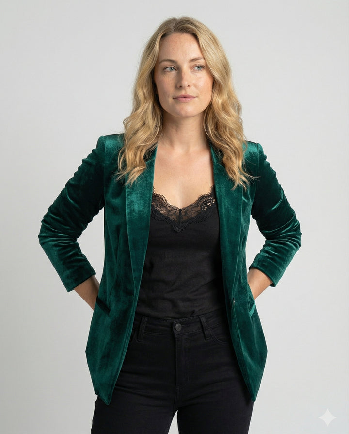 Dalia velvet blazer jacket